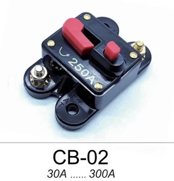 Heavy-Duty 48V DC Inline Circuit Breaker with Manual Reset